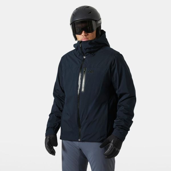 Kurtka narciarska Helly Hansen Swift. Niebieskie kurtki męskie Helly Hansen, m, bez wzorów, bez kaptura, narciarskie, primaloft. W wyprzedaży za 1,420.50 zł.