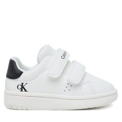 Sneakersy Calvin Klein. Białe trampki i tenisówki chłopięce Calvin Klein, bez wzorów, bez zapięcia. Za 199.99 zł.