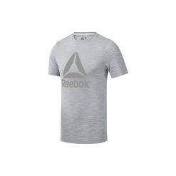 Koszulka treningowa męska Reebok E Marble BL Tee. Szare koszulki sportowe męskie Reebok, m, bez wzorów, bez kołnierzyka, bez ramiączek, do biegania. Za 163.00 zł.