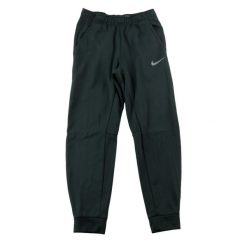Second life - Spodnie dresowe męskie o kroju zwężanym czarne - Stan bardzo dobry. Czarne spodnie sportowe męskie Nike, m, bez wzorów, z dresówki, do biegania. Za 143.46 zł.