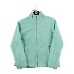 Second life - Kurtka polarowa Osito TNF Green dla kobiet - Stan dobry. Zielone kurtki damskie The North Face, bez wzorów, z polaru, bez kaptura, trekkingowe. Za 126.86 zł.