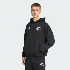 Bluza All Blacks Presentation. Czarne bluzy męskie Adidas, s, bez wzorów, bez kaptura. W wyprzedaży za 194.35 zł.
