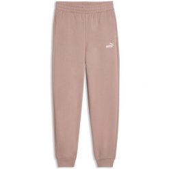 Damskie Trousers Puma Ess Small No.1 Logo Standard High waist. Czerwone spodnie materiałowe damskie Puma, bez wzorów, z bawełny, z podwyższonym stanem. Za 290.00 zł.