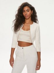 Liu Jo Bolerko CA4227 T2200 Écru Regular Fit. Żakiety damskie Liu Jo, bez wzorów, z syntetyku. Za 639.99 zł.