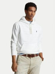 Polo Ralph Lauren Bluza Fleece 710766778009 Biały Regular Fit. Białe bluzy męskie Polo Ralph Lauren, m, bez wzorów, z bawełny, bez kaptura. Za 709.99 zł.