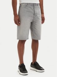 HUGO Szorty jeansowe Skate 50561704 Szary Straight Fit. Szare szorty męskie Hugo, m, bez wzorów, z bawełny. Za 399.99 zł.