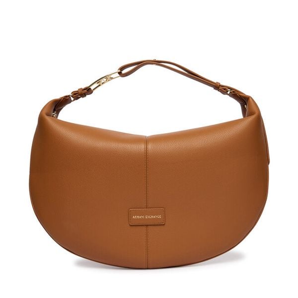 Torebka Armani Exchange. Brązowe torebki do ręki damskie Armani Exchange, bez wzorów, klasyczne, bez dodatków. Za 431.99 zł.