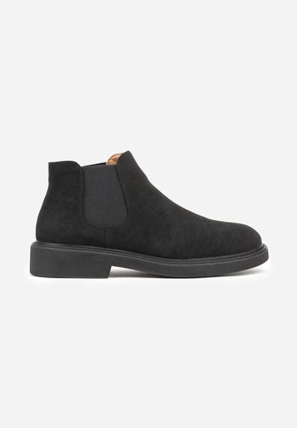 Czarne Botki Typu Sztyblety Fezorra. Czarne botki męskie Born2be, bez wzorów, z jeansu, eleganckie, bez zapięcia. Za 129.99 zł.