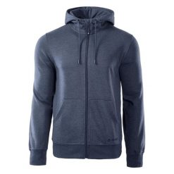 Bluza z kapturem Hi-Tec Silian II. Niebieskie bluzy męskie Hi-tec, m, bez wzorów, z bawełny, z kapturem. Za 127.45 zł.