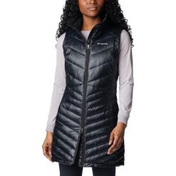 Kamizelka damska Columbia Joy Peak Long. Czarne kurtki damskie Columbia, na zimę, xs, bez wzorów, bez kaptura. W wyprzedaży za 594.00 zł.