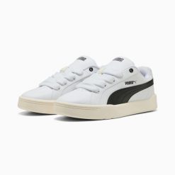 Buty sportowe damskie Puma PARK LIFESTYLE EASY 40049609. Białe obuwie sportowe damskie Puma, bez wzorów, z gumy. Za 195.70 zł.
