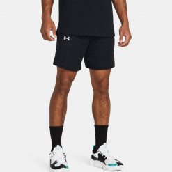 Spodenki koszykarskie męskie Under Armour Zone 7". Czarne krótkie spodenki sportowe męskie Under Armour, m, bez wzorów. Za 109.99 zł.