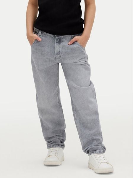 Calvin Klein Jeans Jeansy IG0IG02607 M Granatowy Wide Leg. Niebieskie jeansy dla dziewczynek Calvin Klein Jeans, z bawełny. Za 179.99 zł.