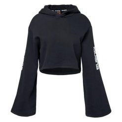 Bluza Z Kapturem Pirumo Dla Kobiet. Czarne bluzy damskie IGUANA, bez wzorów, z kapturem. Za 236.99 zł.