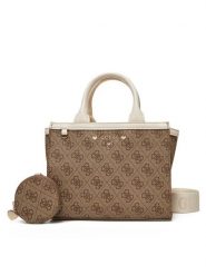 Guess Torebka J5RZ31 WFMF0 Beżowy. Brązowe torby i plecaki dziecięce Guess, ze skóry. Za 289.99 zł.