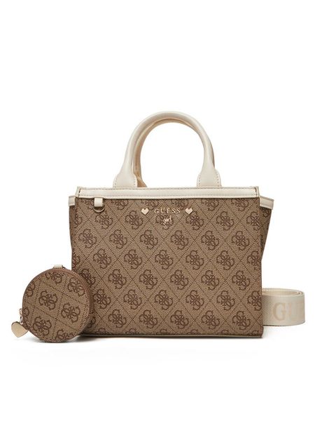 Guess Torebka J5RZ31 WFMF0 Beżowy. Brązowe torby i plecaki dziecięce Guess, ze skóry. Za 289.99 zł.