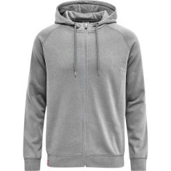 Bluza z kapturem i zamkiem błyskawicznym Hummel Red Classic. Niebieskie bluzy męskie Hummel, xl, bez wzorów, z bawełny, z kapturem, na fitness i siłownię. W wyprzedaży za 169.50 zł.