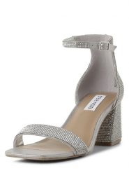 Steve Madden Sandały - Epix-R Kobiety Syntetyczny srebrny, 38. Szare sandały damskie Steve Madden, bez wzorów, z syntetyku, bez obcasa, bez zapięcia. Za 649.95 zł.