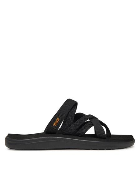 Teva Japonki Voya Zillesa 1117032 Czarny. Czarne klapki damskie Teva, bez wzorów, z materiału, bez obcasa. Za 188.99 zł.