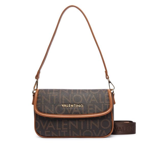 Torebka Valentino. Brązowe torebki do ręki damskie Valentino, bez wzorów, klasyczne, bez dodatków. Za 398.99 zł.