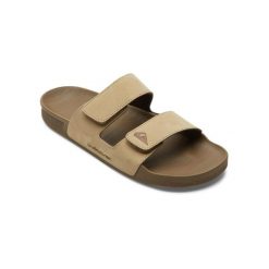 Sandały wsuwane dla Mężczyzn RIVI LEATHER Beżowy. Brązowe sandały męskie Quiksilver, z gumy, bez zapięcia. Za 339.99 zł.