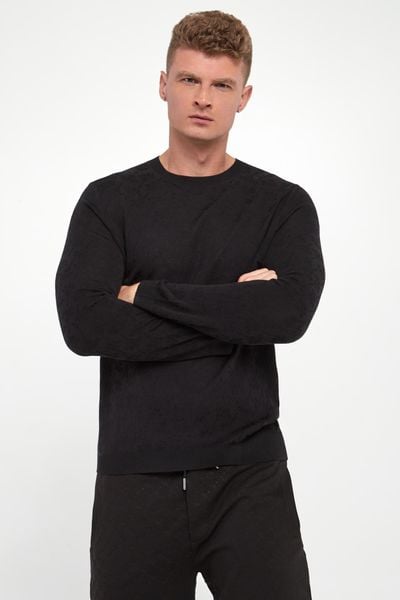 Sweter męski ze wzorem Cahilo JOOP!. Swetry przez głowę męskie JOOP!, l, bez wzorów, bez kołnierzyka. Za 779.00 zł.