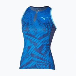 Koszulka tenisowa damska Mizuno Mugen Printed Tank. Niebieskie t-shirty damskie Mizuno, m, bez wzorów, z elastanu, eleganckie, bez kołnierzyka. Za 83.99 zł.