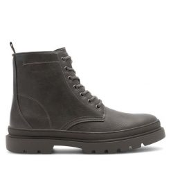 Trzewiki Lasocki. Brązowe botki męskie Lasocki, bez wzorów, bez zapięcia. Za 99.99 zł.