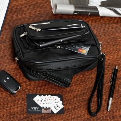 Czarna Saszetka męska skórzana do ręki na dokumenty Beltimore G25. Czarne saszetki męskie Beltimore. Za 99.90 zł.