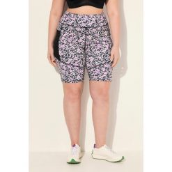 Damskie Kolarki szybkoschnące ażurowy wzór kieszeń. Czarne legginsy damskie Ulla Popken, plus size, w ażurowe wzory, z elastanu. Za 176.99 zł.