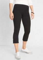 Legginsy 3/4. Czarne legginsy damskie bonprix, bez wzorów. Za 62.99 zł.