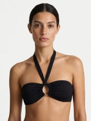 Guess Góra od bikini E6GJ15 KF590 Czarny. Czarne bikini damskie Guess, m, z aplikacjami. Za 329.99 zł.