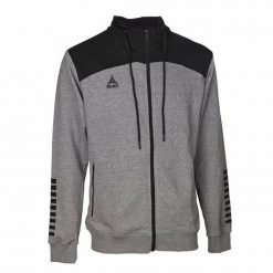 Bluza męska Select Oxford Zip Hoodie bawełniana rozpinana z kapturem szara. Czarne bluzy męskie Select, m, bez wzorów, z bawełny, z kapturem. Za 207.46 zł.
