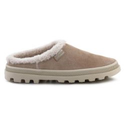 Buty Palladium Palladune Mule Warm 74337-271-M beżowy. Brązowe kapcie damskie bez wzorów, ze skóry. Za 490.22 zł.