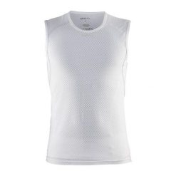 Tank top Craft cool mesh superlight. Białe t-shirty męskie Craft, bez wzorów, z meshu, sportowe, bez kołnierzyka. Za 200.00 zł.