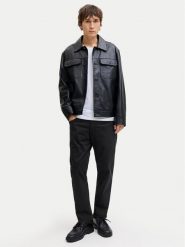 Jack & Jones Spodnie materiałowe Clark Finn 12293328 Czarny Regular Fit. Czarne spodnie materiałowe męskie Jack & Jones, m, bez wzorów, z bawełny. Za 209.99 zł.