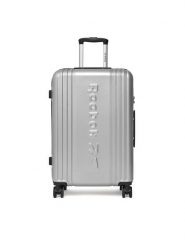 Reebok Walizka średnia CEOWB-RBK-WAL-003-07-CCC-M Srebrny. Szare walizki męskie Reebok, bez wzorów, z tworzywa sztucznego, średnie. Za 319.99 zł.