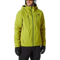 Kurtka Narciarska Męska Helly Hansen Alpha 4.0. Zielone kurtki snowboardowe męskie Helly Hansen, m, bez wzorów, bez kaptura, narciarskie. W wyprzedaży za 1,599.20 zł.