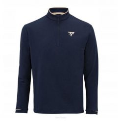 Bluza tenisowa Tecnifibre Thermo Zip. Niebieskie bluzy sportowe męskie TECNIFIBRE, bez wzorów, tenisowe. Za 289.99 zł.