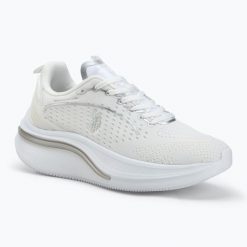 Buty damskie U.S. Polo Assn. CLAUDE004. Białe obuwie sportowe damskie U.S. Polo Assn., bez wzorów, z syntetyku, trekkingowe. Za 249.99 zł.