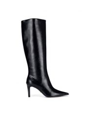 Nine West Kozaki WFA3424-1 Czarny. Czarne kozaki damskie Nine West, z materiału, bez obcasa, na szpilce. Za 329.99 zł.