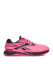 Reebok Buty na siłownię EO-NANO X5 EDGE 100244436 Różowy. Czerwone obuwie sportowe damskie Reebok, bez wzorów, z materiału, na fitness i siłownię. Za 599.99 zł.