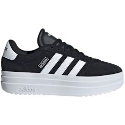 Buty adidas Vl Court Bold W IH9995 czarne. Czarne obuwie sportowe damskie bez wzorów, z gumy. Za 422.57 zł.