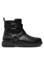 Geox Kozaki Jr Eclair J469QX 000BU C9999 D Czarny. Czarne buty zimowe dziewczęce Geox, bez wzorów, ze skóry, bez zapięcia. Za 379.99 zł.