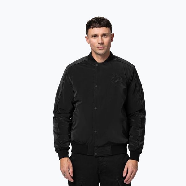 Kurtka męska Pitbull Manolito Baseball. Czarne kurtki męskie PITBULL, m, bez wzorów, z materiału, bez kaptura. Za 309.99 zł.