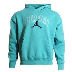 Bluza sportowa męska Nike Air Jordan. Niebieskie bluzy sportowe męskie Nike, m, bez wzorów, z kapturem, trekkingowe. Za 514.00 zł.