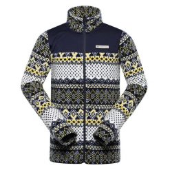 Bluza męska polarowa ciepła Alpine Pro Eflin. Żółte bluzy męskie Alpine Pro, na zimę, m, z aplikacjami, z materiału, bez kaptura. Za 209.00 zł.
