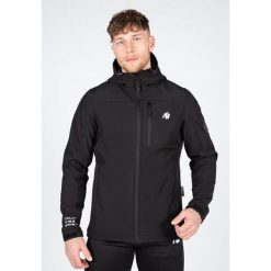 Foster Softshell Kurtka - Czarny. Czarne kurtki męskie GORILLA WEAR, bez wzorów, z softshellu, na fitness i siłownię. Za 423.00 zł.