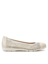 Caprice Baleriny 9-22151-42 Beżowy. Brązowe baleriny damskie Caprice, bez wzorów, ze skóry, bez obcasa. Za 208.99 zł.