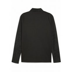 Męska bluza treningowa FC St. Pauli z zamkiem 1/4 PUMA Black Flat Dark Gray. Czarne bluzy męskie Puma, l, bez wzorów, bez kaptura, do piłki nożnej. Za 329.00 zł.